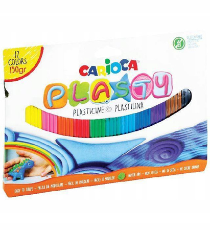 Plastelina 12 kol. 150g Carioca PLASTY