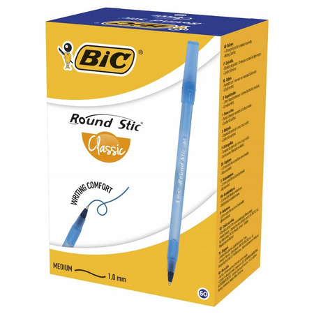 Długopis BIC Round Stic niebieski 5 sztuk