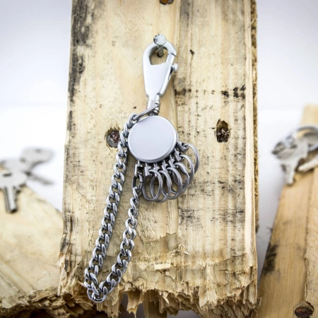 BRELOK TROIKA PATENT CHAIN NA 6 KLUCZY MATOWY