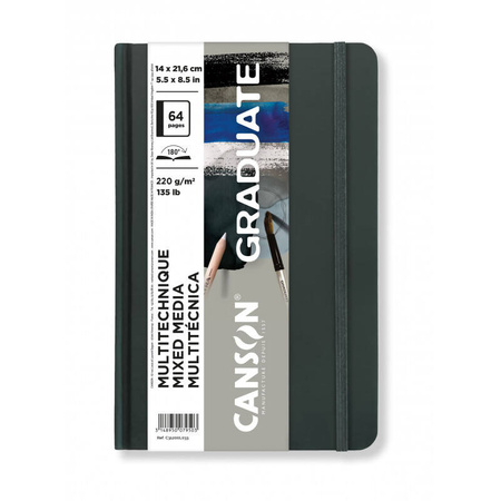 Artbook_Graduate Mix-media Grey A5 220g 32A Tw. opr. pion FILA