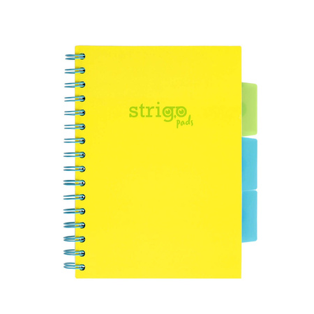 Kołozeszyt STRIGO PADS Project Book A5 linia Neon żółty