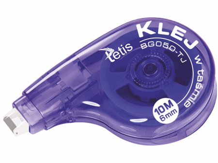 Klej w taśmie Tetis BG050 , permanentny, 6 mm/10 m