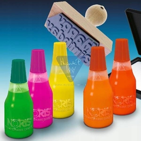 Zielony tusz do pieczątek Noris 117 UV fluo 25ml