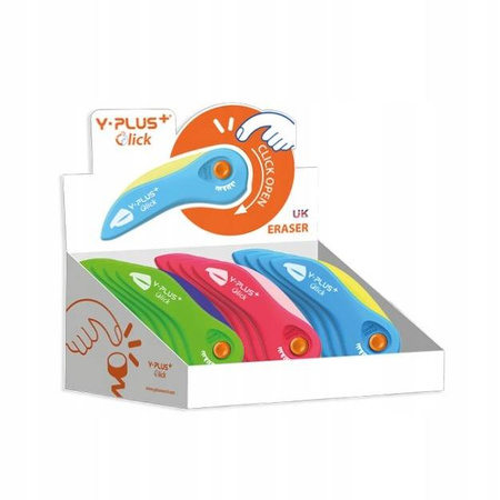 Składana gumka - PAPUGA w pastelowych kolorach.