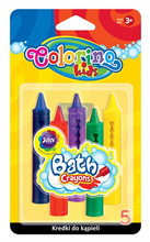 Kredki do kąpieli 5 kolorów Colorino Kids