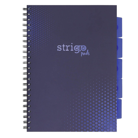 Kołozeszyt STRIGO PADS Project Book A4 kratka Basic granatowy
