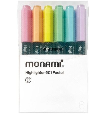 Zakreślacz  601 6 kol. Pastel MonAmi (2063239506)