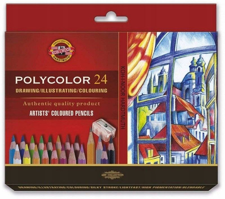 Kredki Koh i Noor Polycolor 24 kolory karton