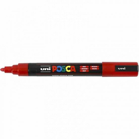 MARKER UNI PC-5M POSCA CZERWONY nr 15