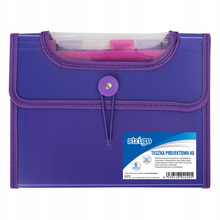 Teczka A4 VFILE Strigo z 6 przekładkami FIOLETOWA