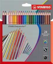 Kredka drewniana STABILO aquacolor etui 24 szt.