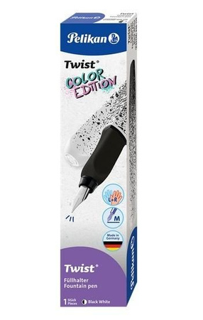 PIÓRO WIECZNE TWIST COLOR EDITION P457 BIAŁO-CZARNE PELIKAN