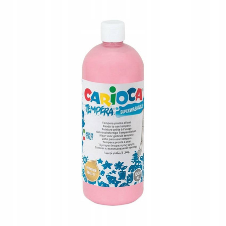 Farba tempera 1000 ml RÓŻOWA Carioca