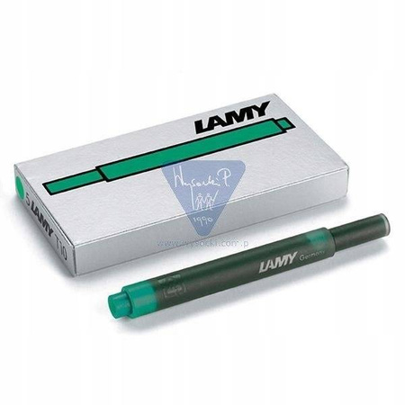 Naboje atramentowe (5 sztuk) Lamy T10 zielone