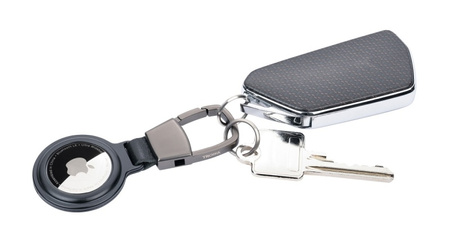 BRELOK TROIKA AIRTAG HOLDER, ETUI AIRTAG, CZARNY