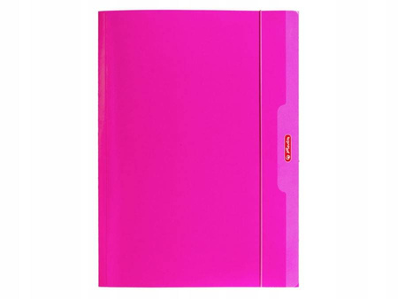 Teczka z gumką HERLITZ Color Blocking A4 Różowa