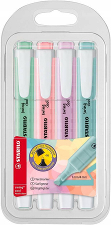 STABILO swing cool pastel etui 4 szt. nowe kolory