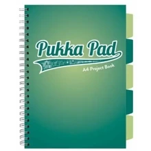 Pukka Project Book Dark Teal A4 kratka turkosowy