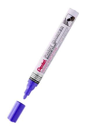Marker zdobniczy aluminiowa obudowa fioletowy Pentel