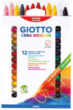 GIOTTO KREDKI WOSKOWE CERA BICOLOR 12 SZT FILA