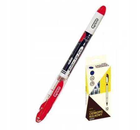 Cienkopis GRAND kulkowy czerwony