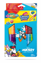 Kredki ołówkowe dwustronne Colorino Mickey Mouse