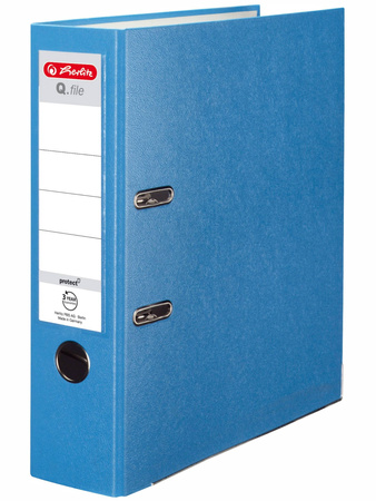 Herlitz Segregator Q.file 8 cm Jasnoniebieski