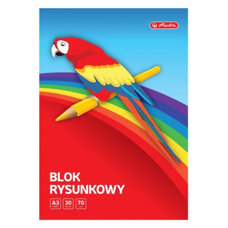 Blok rysunkowy A3 biały 70g 30k Herlitz