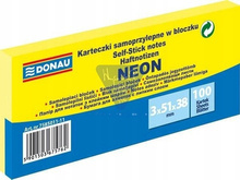 Bloczek samop. DONAU 38x51 3x100szt neon żołty