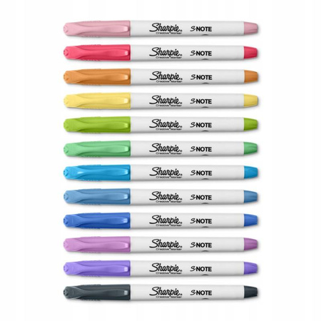 TEXTMARKER SHARPIE S-NOTE 12KOL. PASTEL
