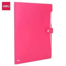 TECZKA ZATRZASKOWA DELI A4 8-PRZEGRÓDEK SERIA RIO RÓŻOWA