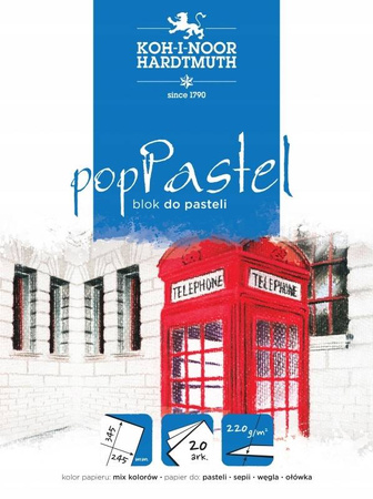 Blok do pasteli Pop Pastel 245X345mm 20 arkuszy