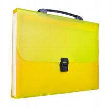 Teczka harmonijkowa z rączką A4 Tetis BT623 ŻÓŁTA