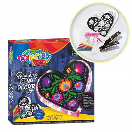 Colorino Creative Kids zestaw świecąca ozdoba Etno