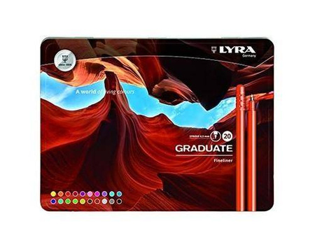 PISAKI LYRA GRADUATE FINELINER 20 SZTUK