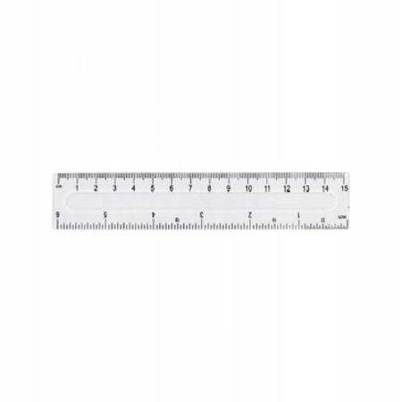 Linijka Fiorello plastikowa 15 cm GR-801