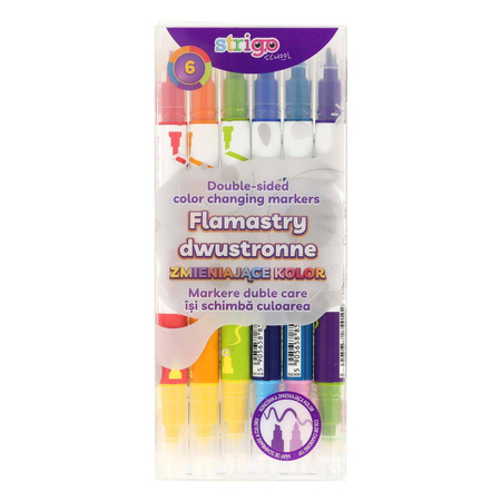 FLAMASTRY STRIGO DWUSTRONNE 2W1