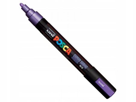 Uni marker Posca PC-5M plakatowy metallic fiolet