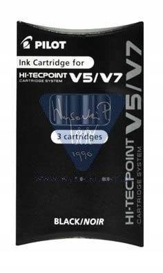 NABOJE DO CIENKOPISU V5 CARTRIDGE SYSTEM3SZT CZARN