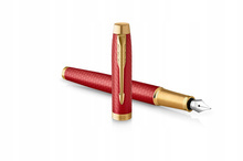 Parker IM Premium Red złoty, pióro wieczne