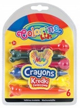 Kredki świecowe Zwierzątka 6 kolorów Colorino Kids