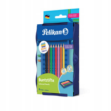 KREATIVFABRIK KREDKI DREWNIANE 8KOL.PELIKAN