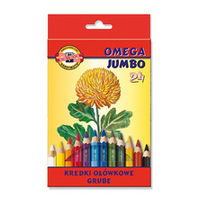 KREDKI KIN OMEGA JUMBO 3384 24 KOLORY
