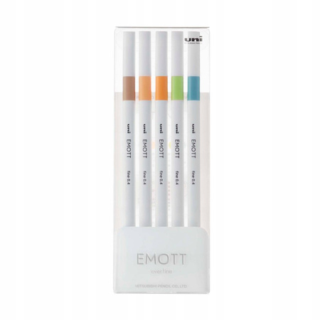 ZESTAW UNI FLAMASTRY PEM-Sy -5SZT EMOTT No. 6