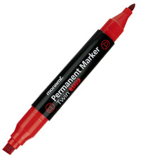 Dwustronny marker permanentny TWIN 109 czerwony MonAmi (2080153703)