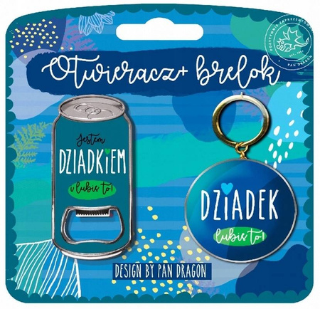 PanDragon magnes+brelok-Jestem Dziadkiem, lubię to