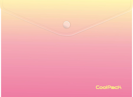 CoolPack Koperta A4 na zatrzask Gradient peach