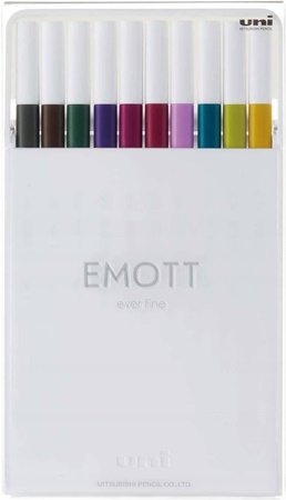 ZESTAW UNI FLAMASTRY PEM-Sy -10SZT EMOTT No. 3