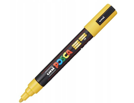 Uni marker Posca PC-5M z farbą plakatową ochra