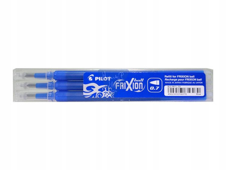 Wkłady do pióra kulkowego PILOT FRIXION 3SZT NIEB.